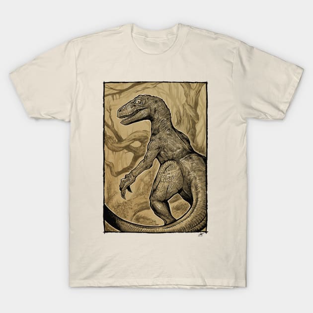 Velociraptor T-Shirt by AdamWorks